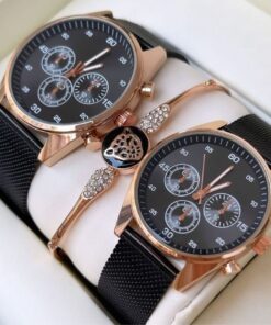 Çiftlere Özel Sevgili Hasır Kordon Saatler